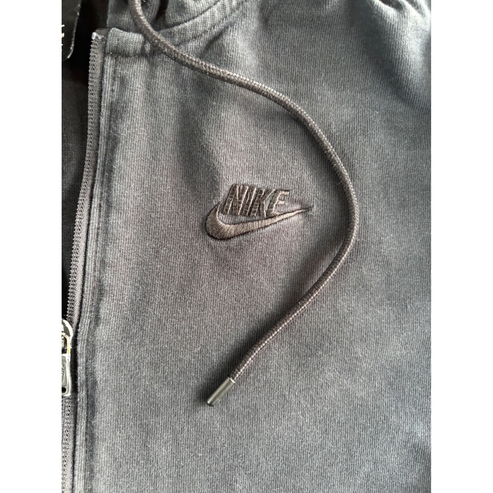 Nike Sportswear Full Zip Hoodie Womens Small Black Cropped Cotton - Picture 4 of 9